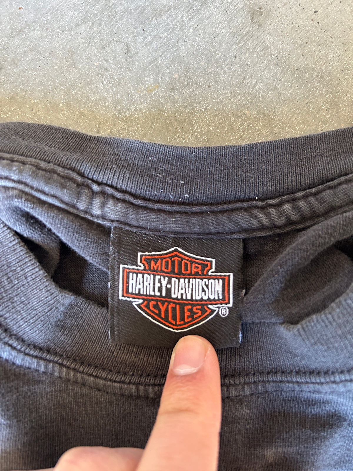 Super Faded Vintage Harley Tee (L)