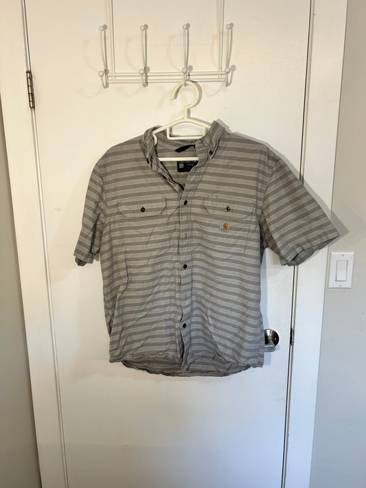 Carhartt Striped Button Up Shirt (L)