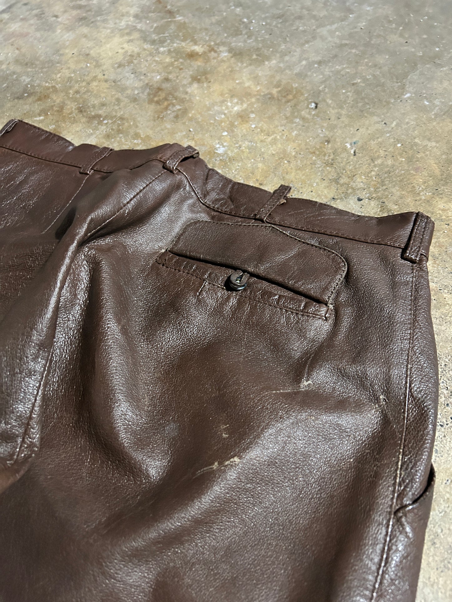 Vintage Rimnicu-Vilcea Leather Pants (36x32)