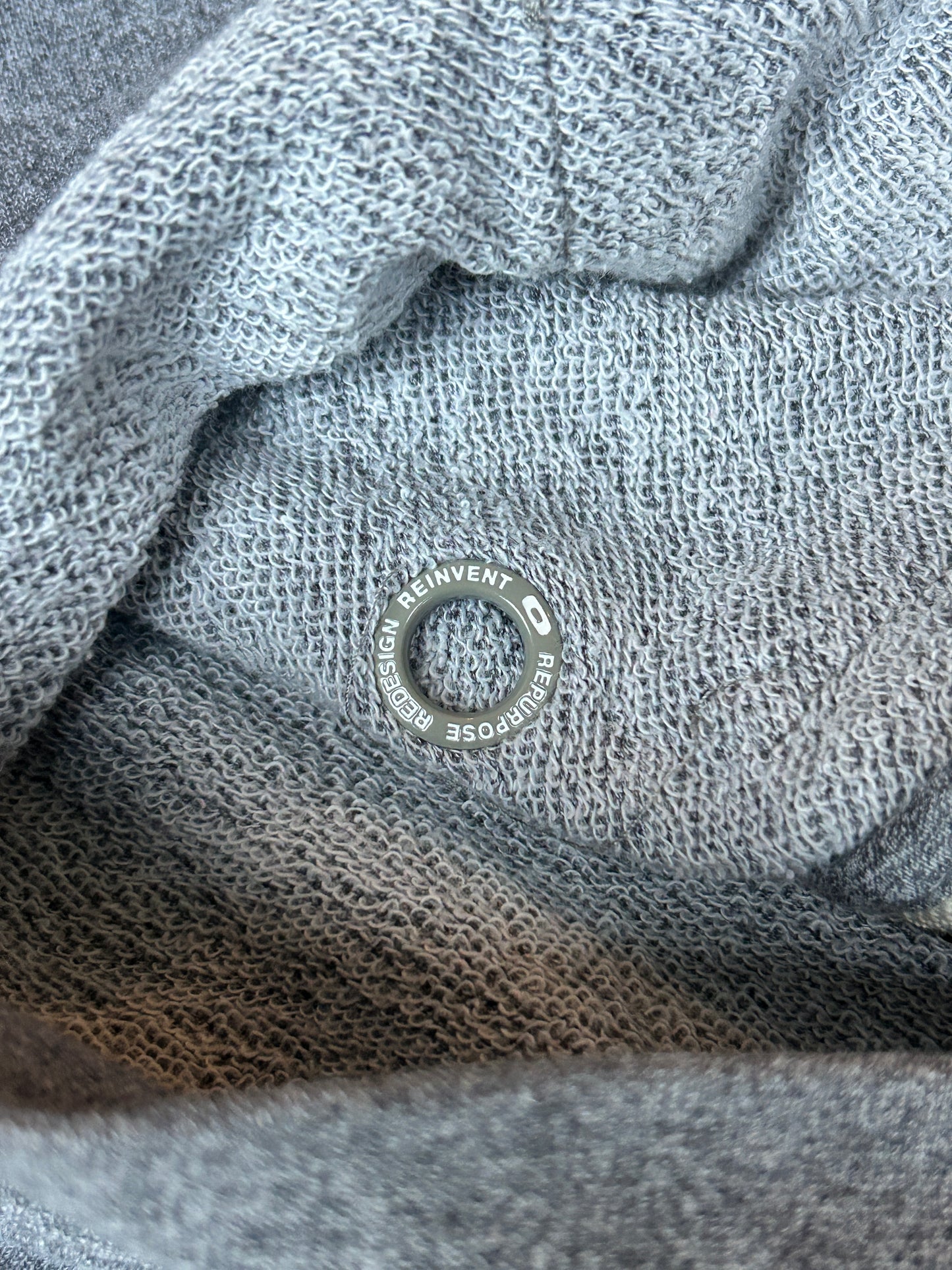 Y2K Oakley Software Heather Grey Zip Hoodie (S)