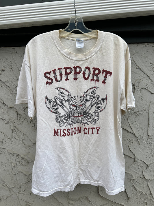 Vintage Support Mission City Biker Tee (XL)