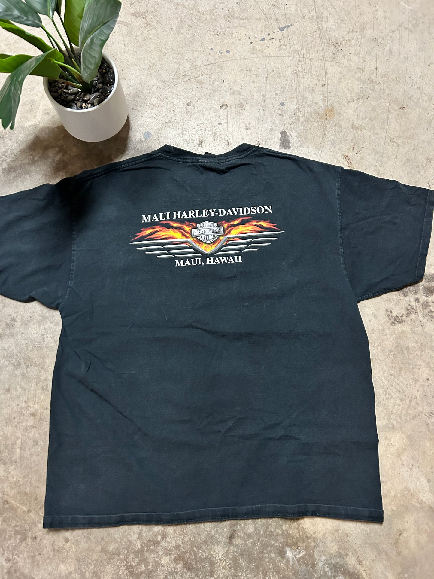 2007 Harley Davidson Steel Flame Logo Tee (XL)