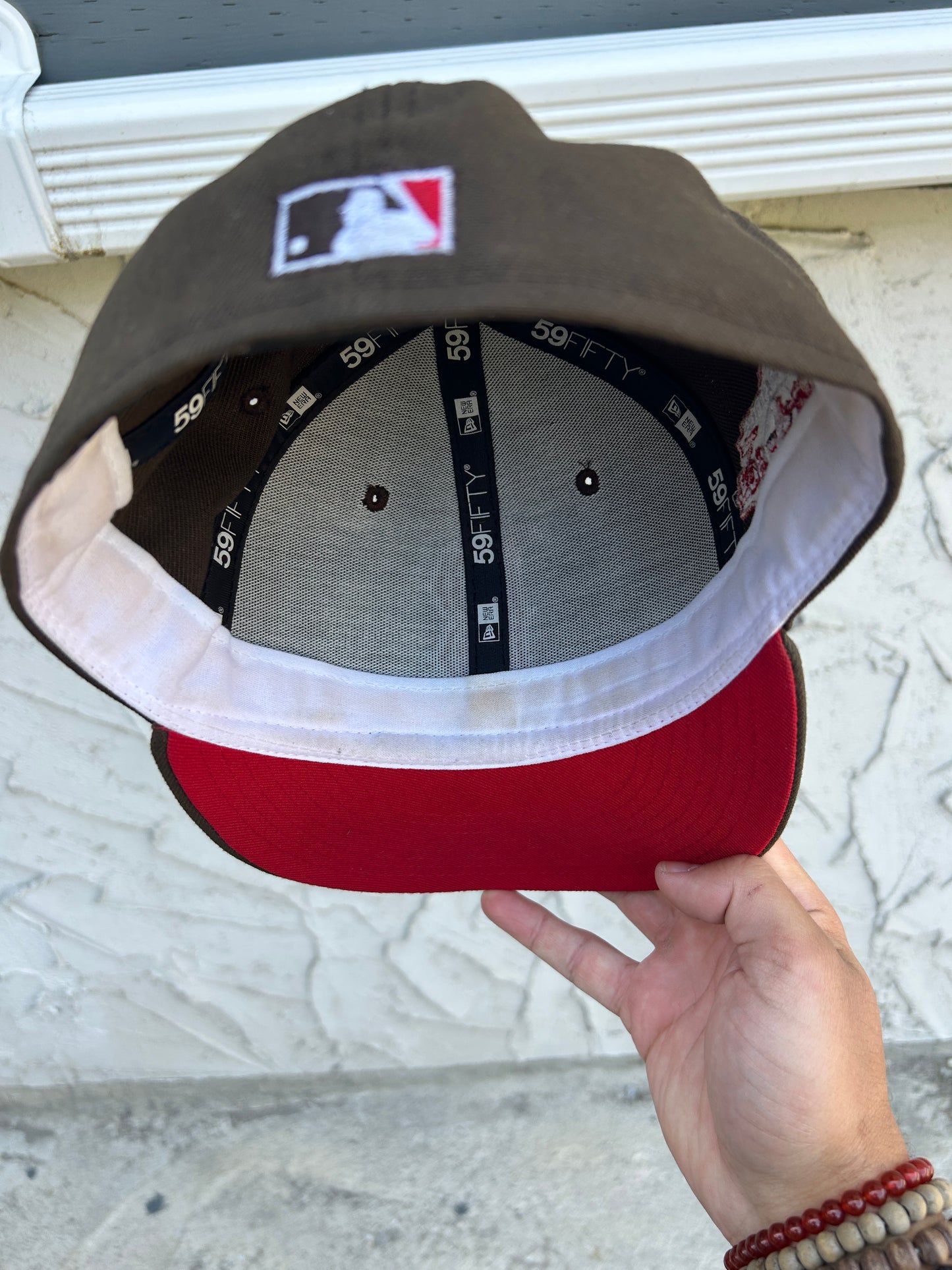 Brown Red Sox Fitted Hat (7 1/4)