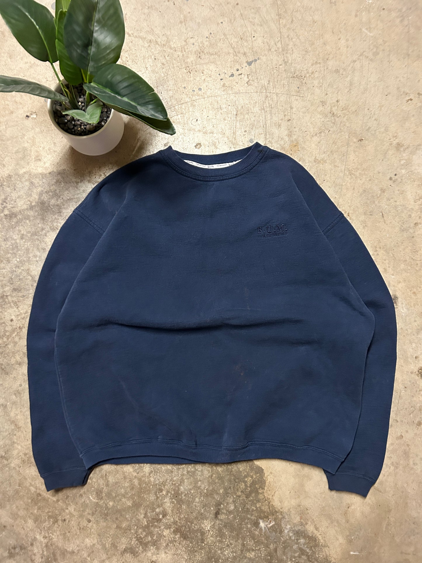 Vintage Navy Bum Equipment Crewneck (XL)