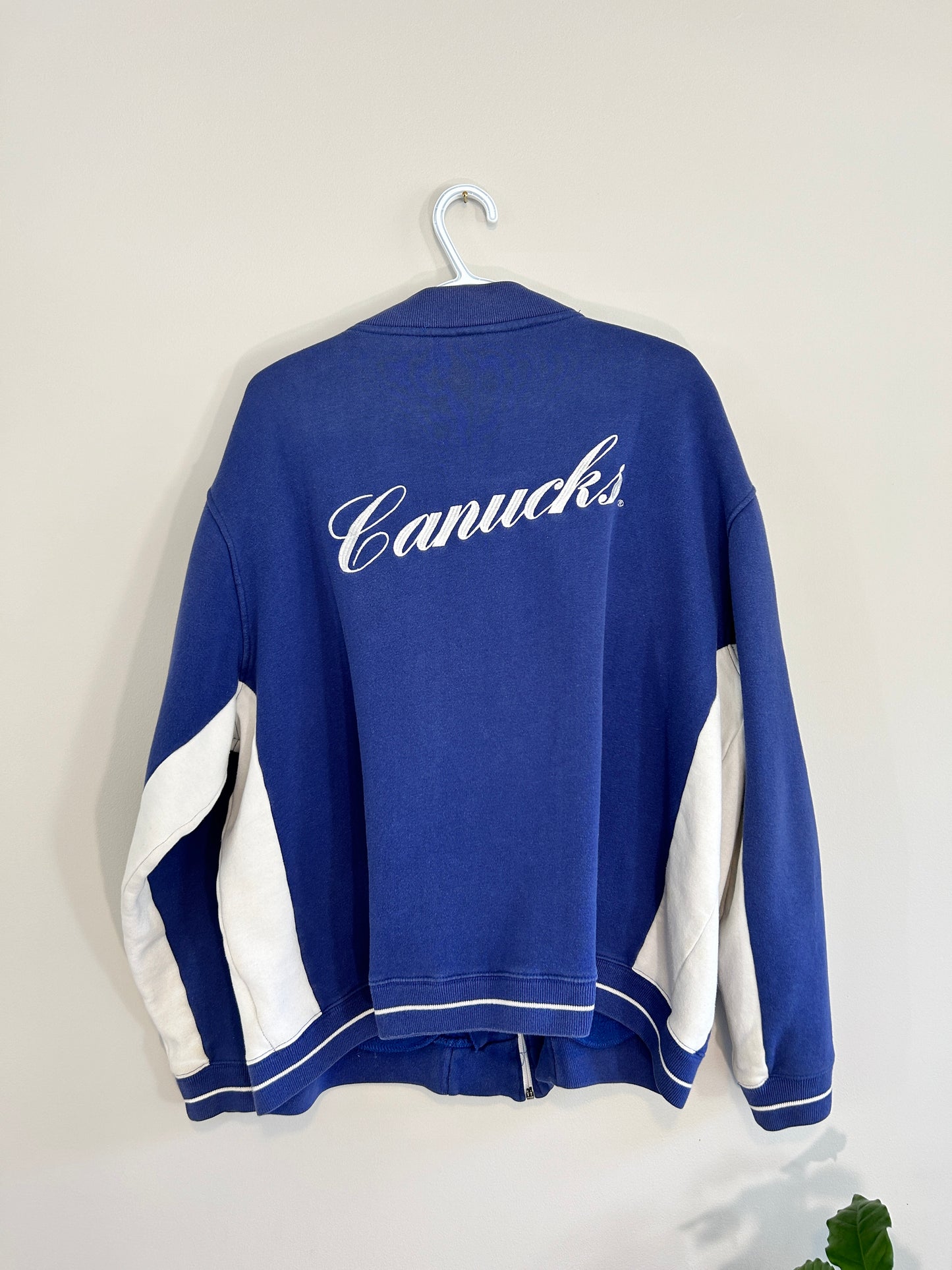 Vintage Canucks Waves Zip Sweater (2XL)