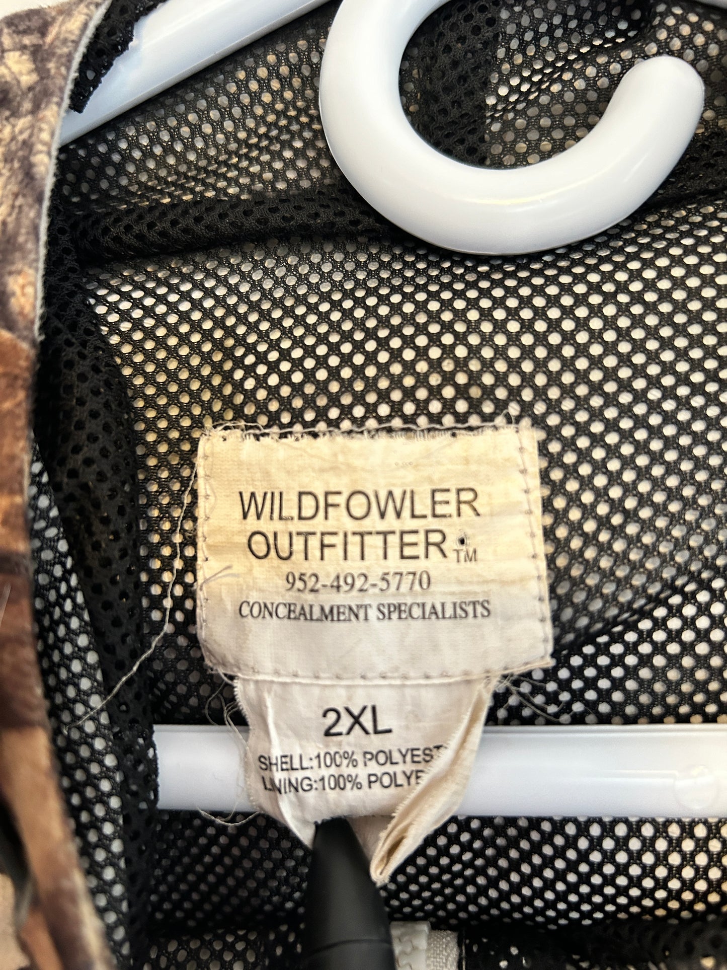 White Camo Wildfowler Outfitter Mesh Lined Jacket (2XL)