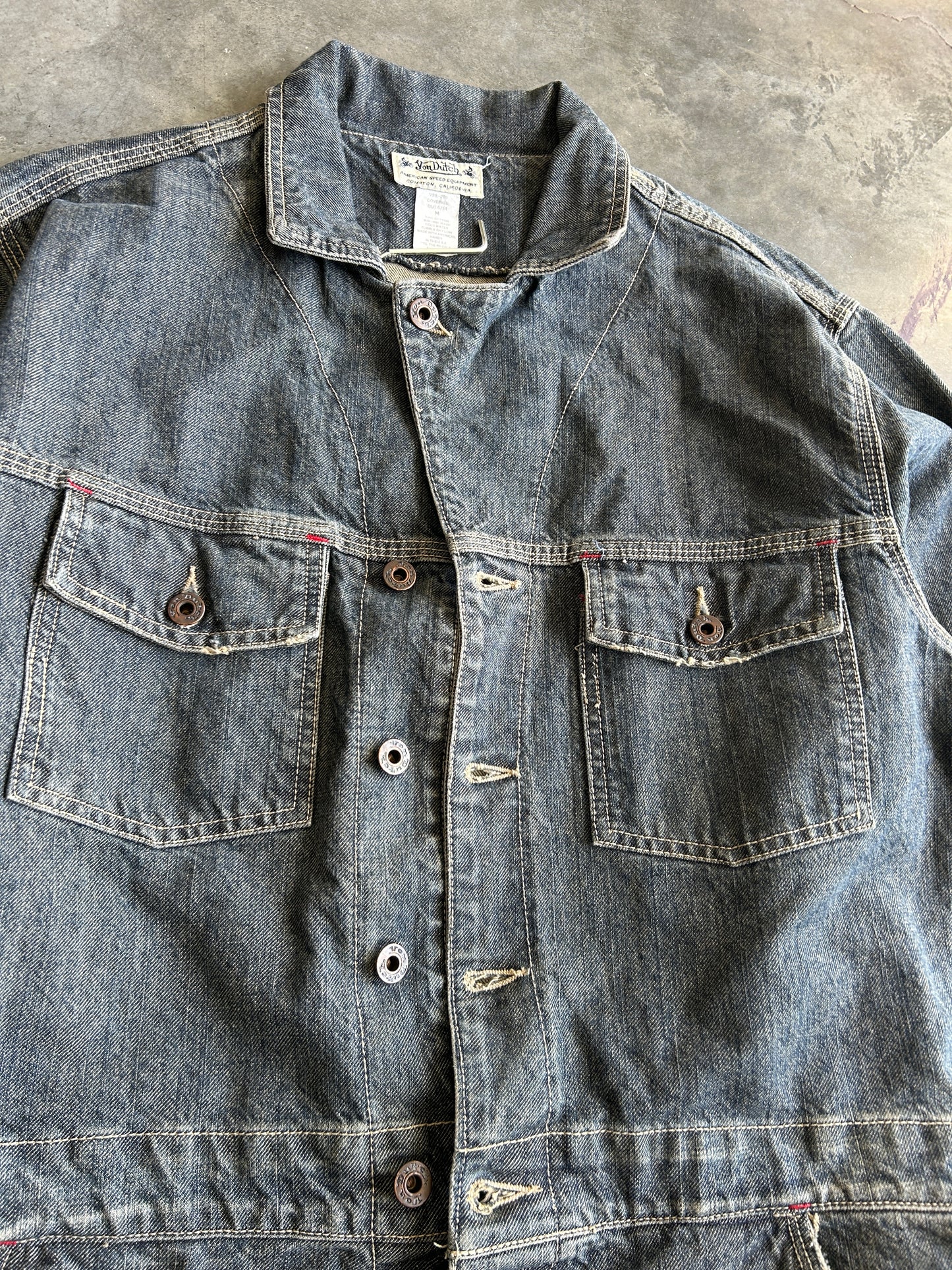 Vintage Von Dutch Denim Jumpsuit (M)