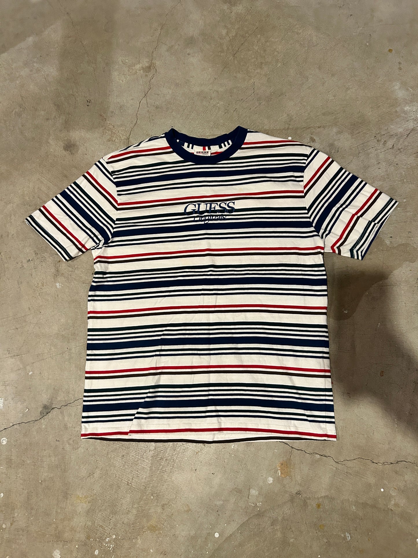Y2K Guess Striped Tee (M)
