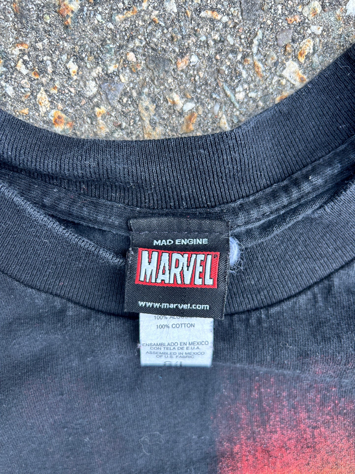 Vintage Iron Man Marvel Mad Engine Tee (L)