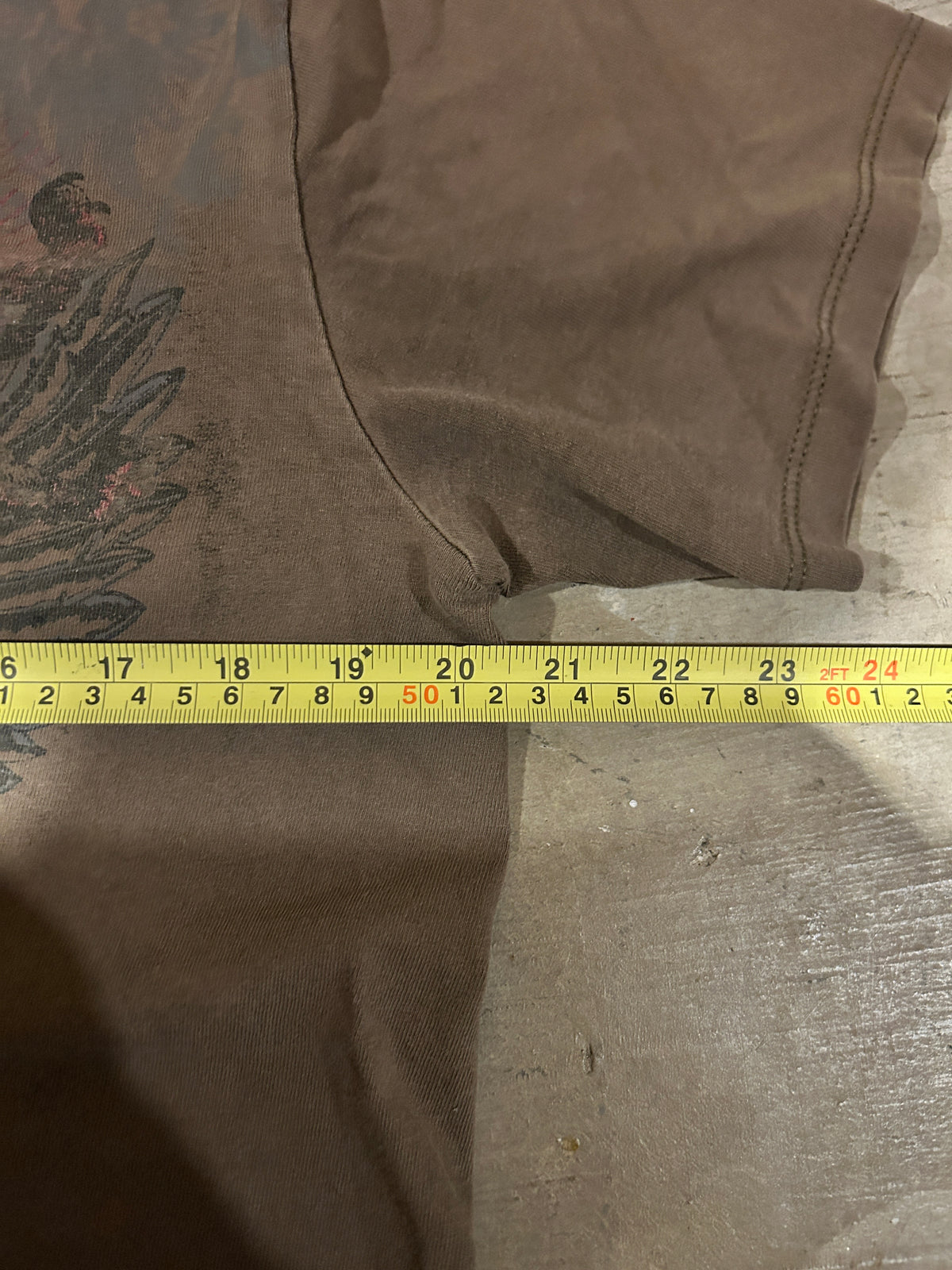 Y2K Brown Avirex Grunge Tee (L)