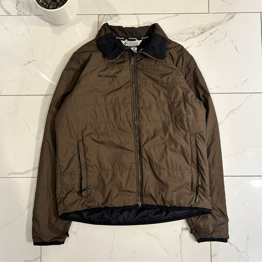 Brown Columbia Insulated Zip Jacket (M)