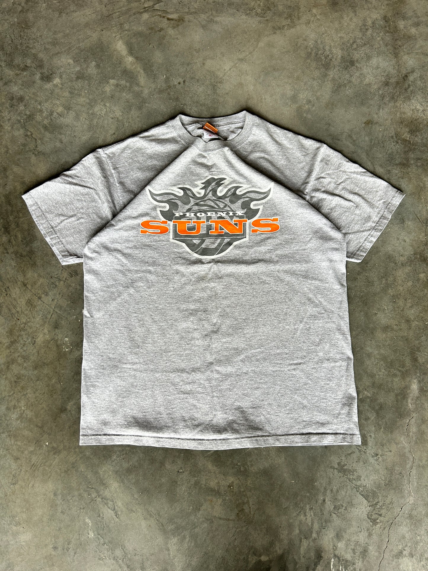 Grey Phoenix Suns Flame Logo Tee (XL)
