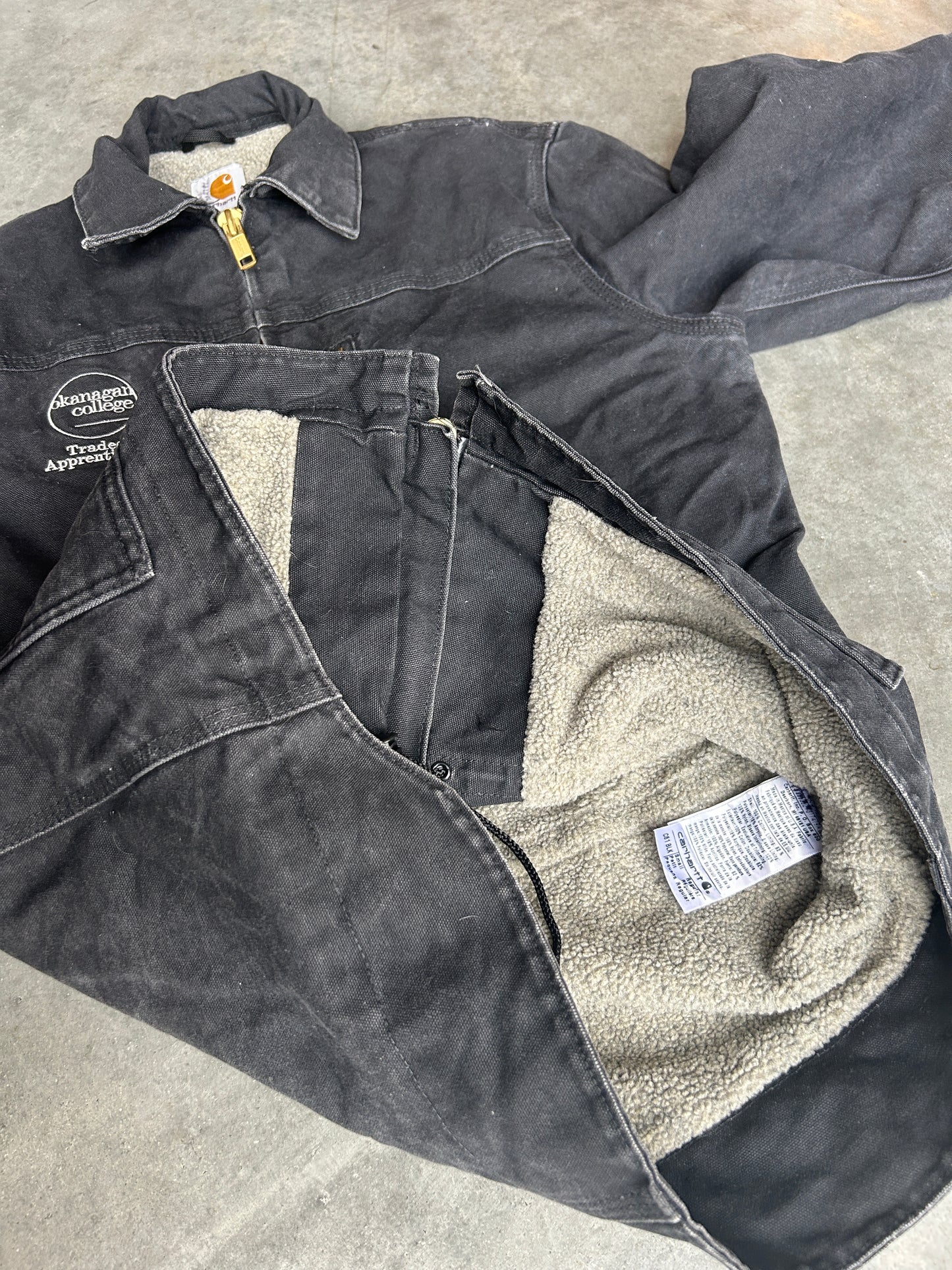 Black Carhartt Fur Lined Arctic Jacket (S)