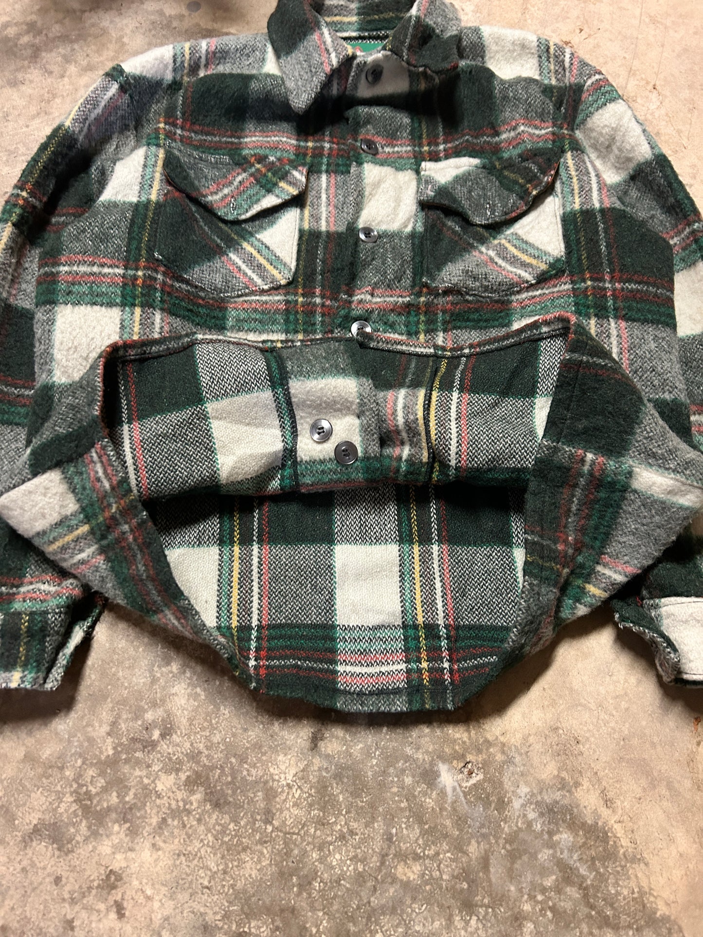 Vintage Canadian LumberJack Wool Button Up Jacket(L)