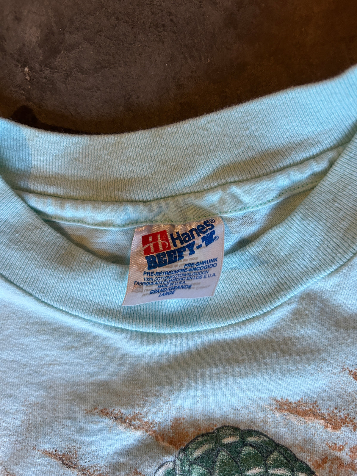 Vintage 90’s Turtle AOP Tee (L)