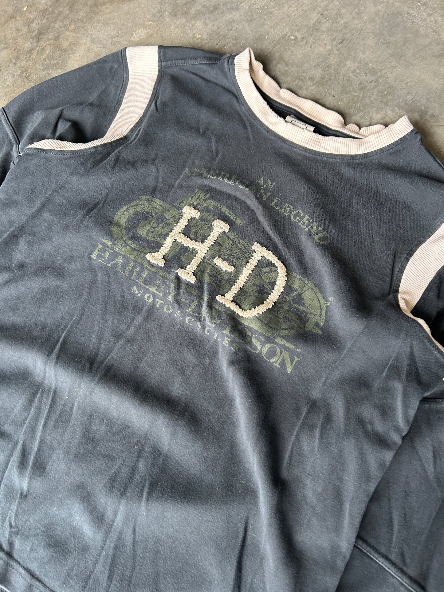 Harley Stitched Logo LS Shirt (L)