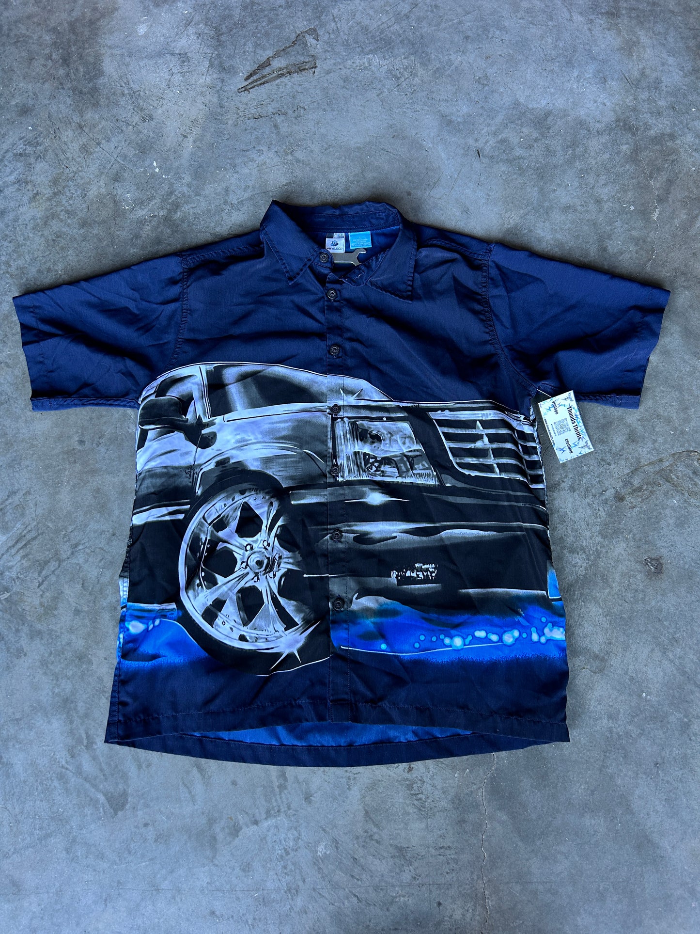 Y2K Shiny Car AOP Button Up (L)