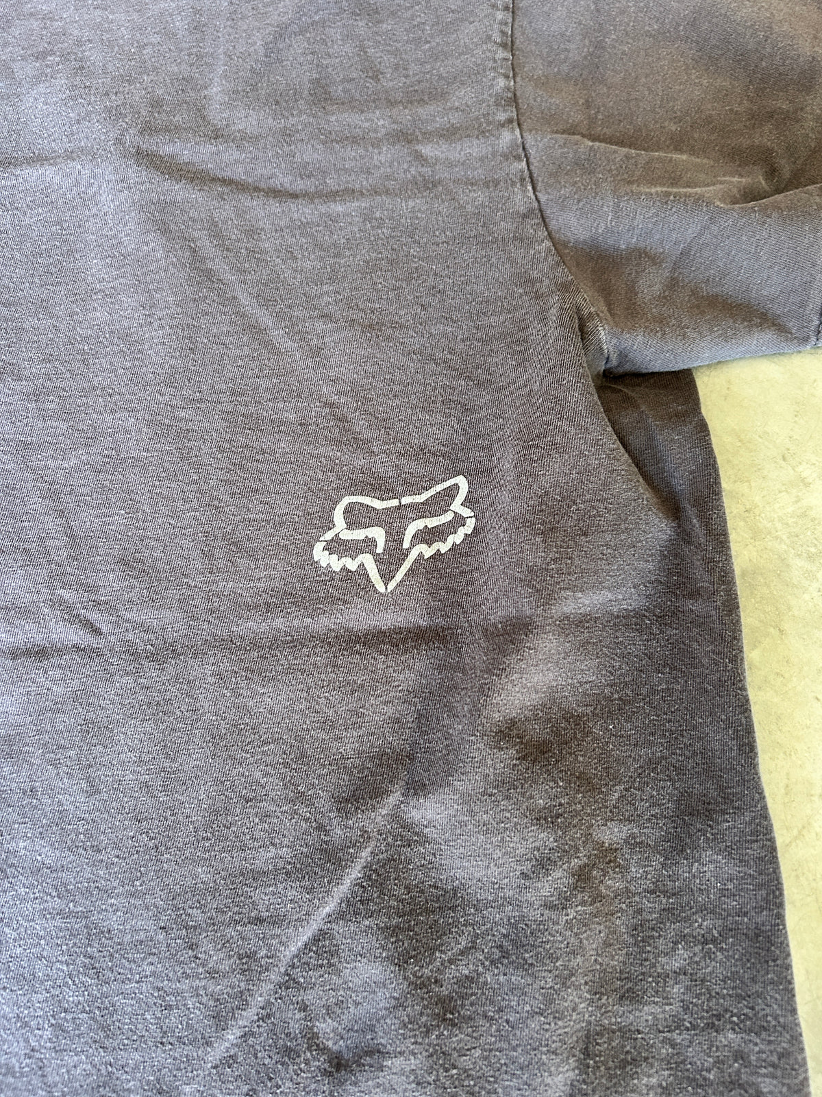 Y2K Fox Racing Red and White Logo Tee (L)