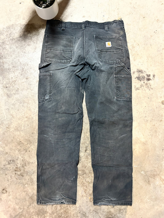 Faded Carhartt Double Knee Pants (38x34)