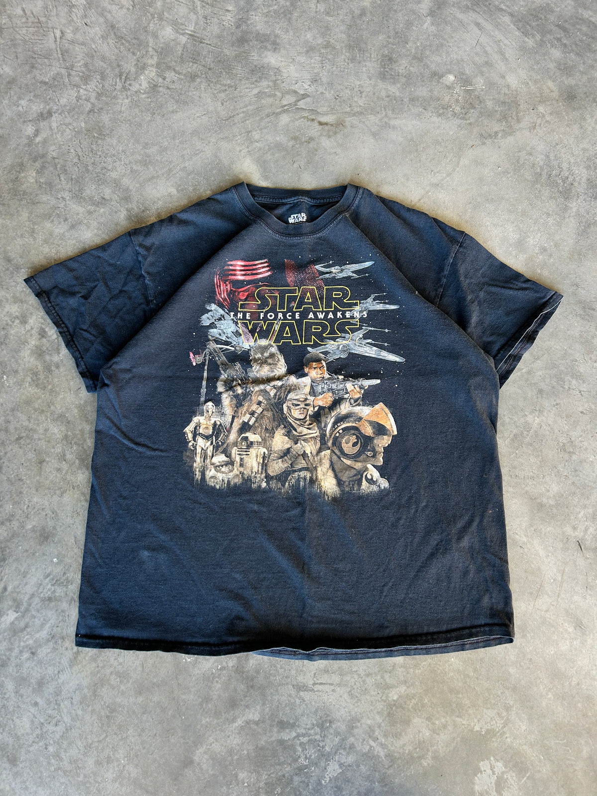 Faded Star Wars Force Awakens Tee (XL)