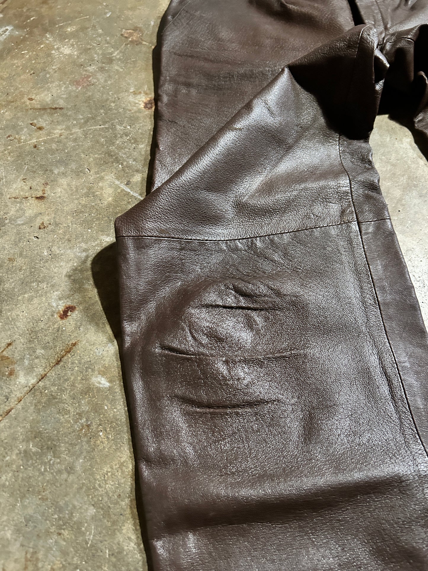 Vintage Rimnicu-Vilcea Leather Pants (36x32)