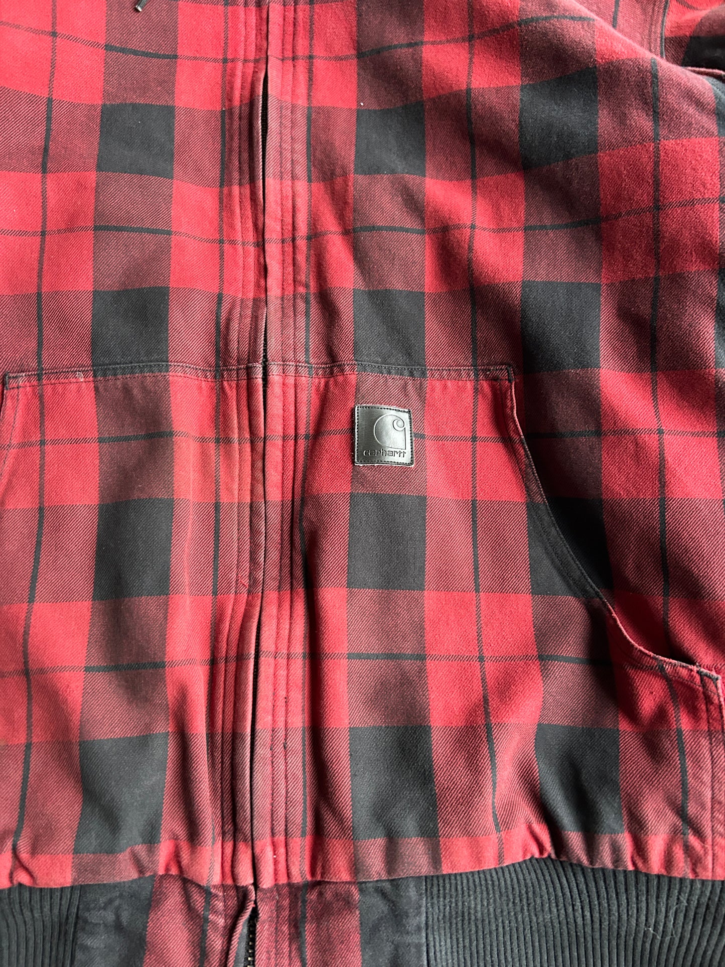 Vintage Carhartt Red Plaid Active Jacket (L)