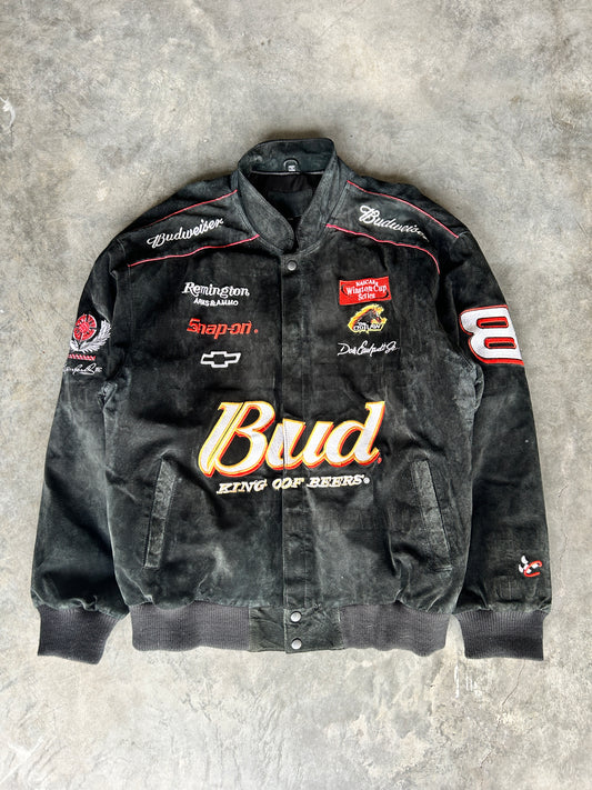 Vintage NASCAR Budweiser Suede Jacket (L)