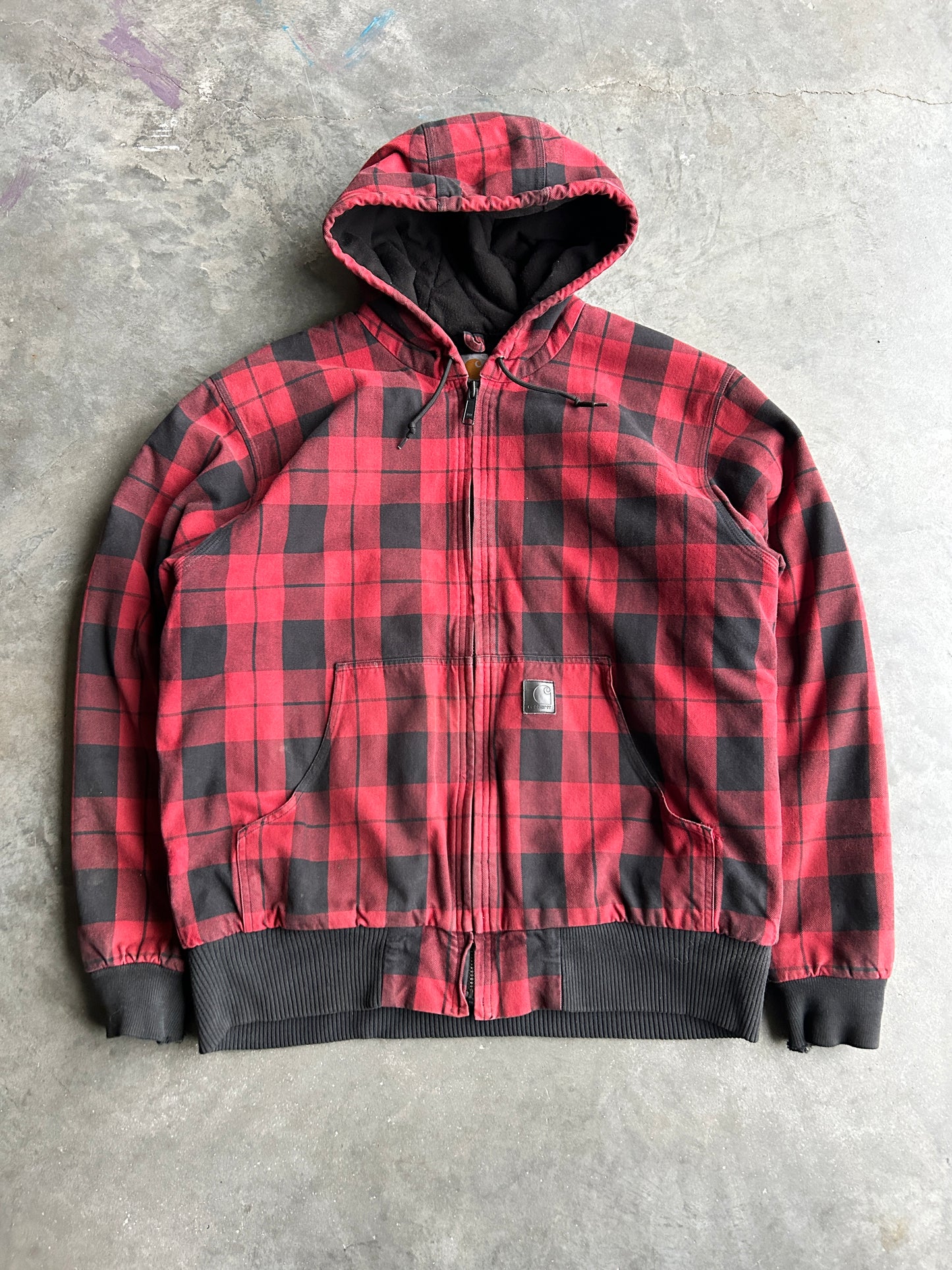 Vintage Carhartt Red Plaid Active Jacket (L)