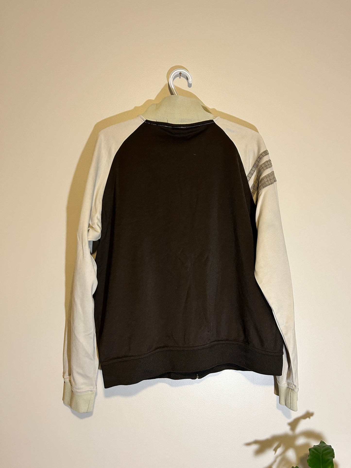 Y2K Brown Billabong Zip Sweater (L)