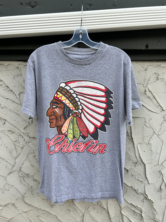 “Chiefin” Graphic Tee (L)