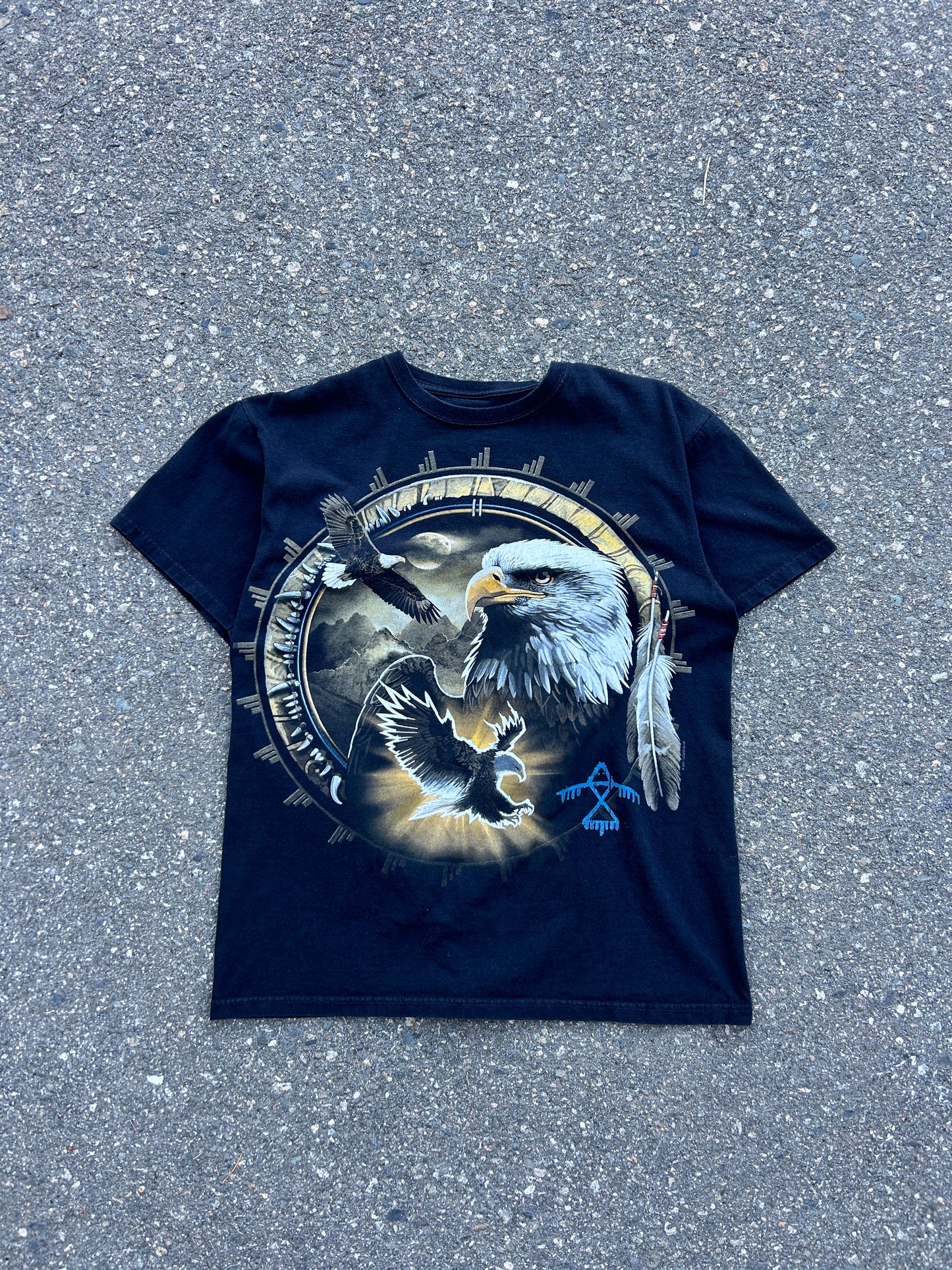 2011 Liquid Blue Eagle Print Tee (XL)