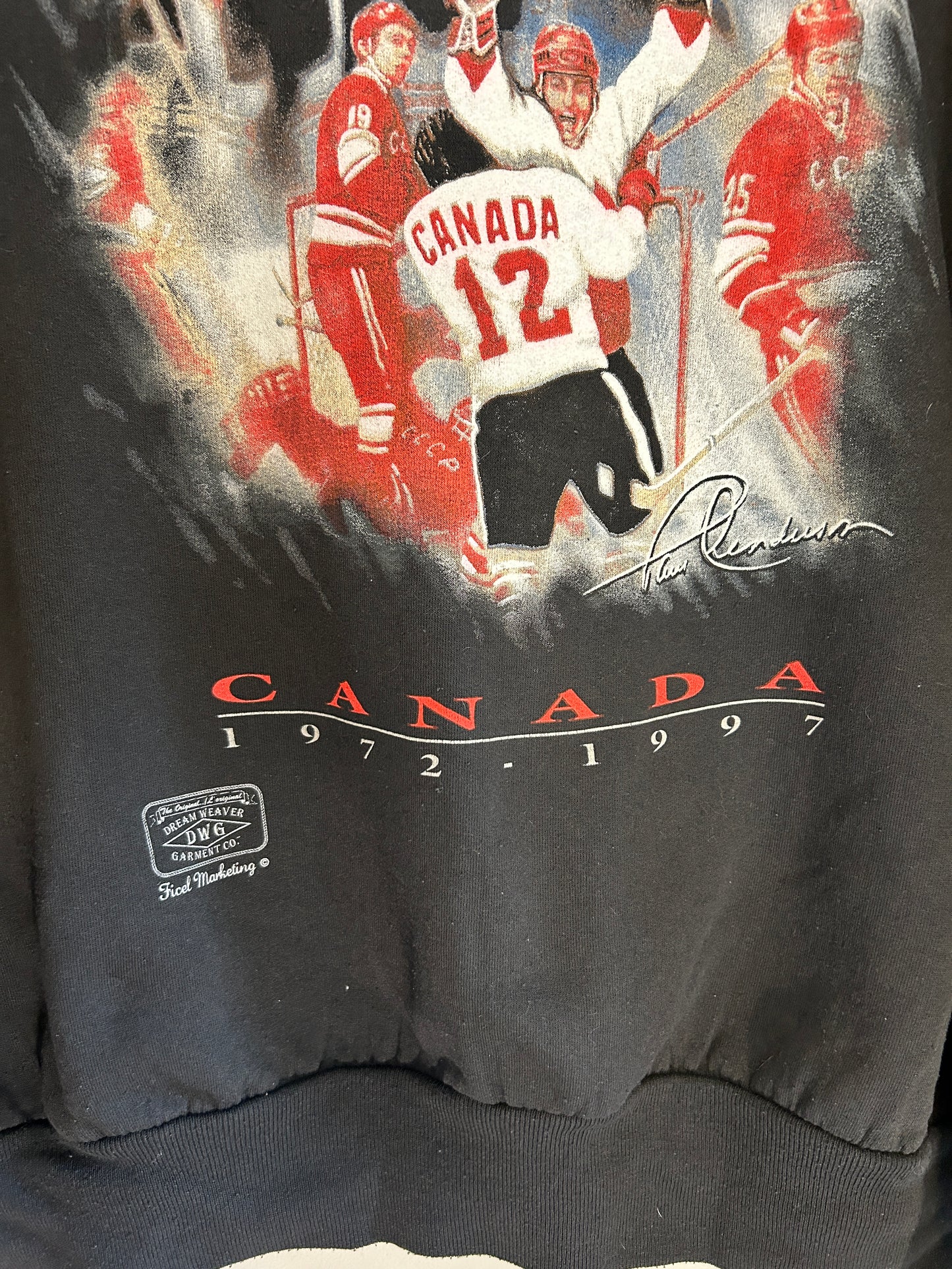 Vintage 1997 25 Year Anniversary Team Canada Game Winning Goal Crewneck (XL)