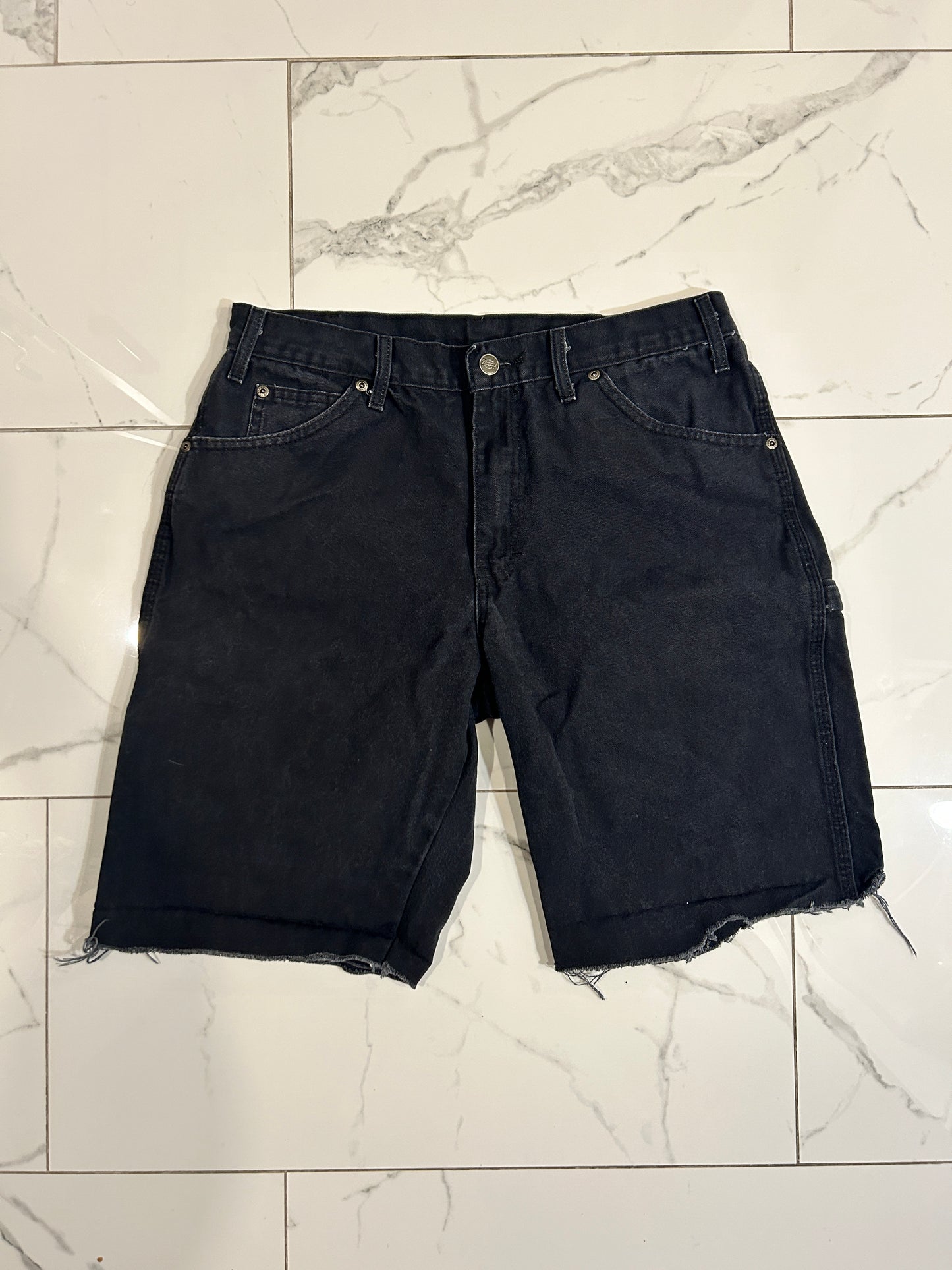 Black Dickies Cutoff Shorts (32W)