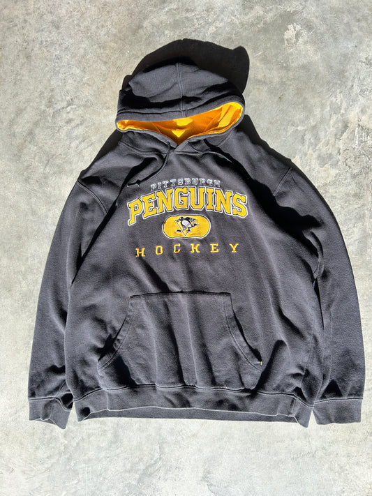 Waffle Lined Pittsburgh Penguins NHL Hoodie (XL)
