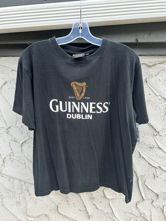 Black Guinness Dublin Graphic Tee (L)