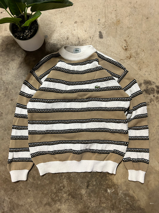 Izod x Lacoste Striped Knit Sweater (M)