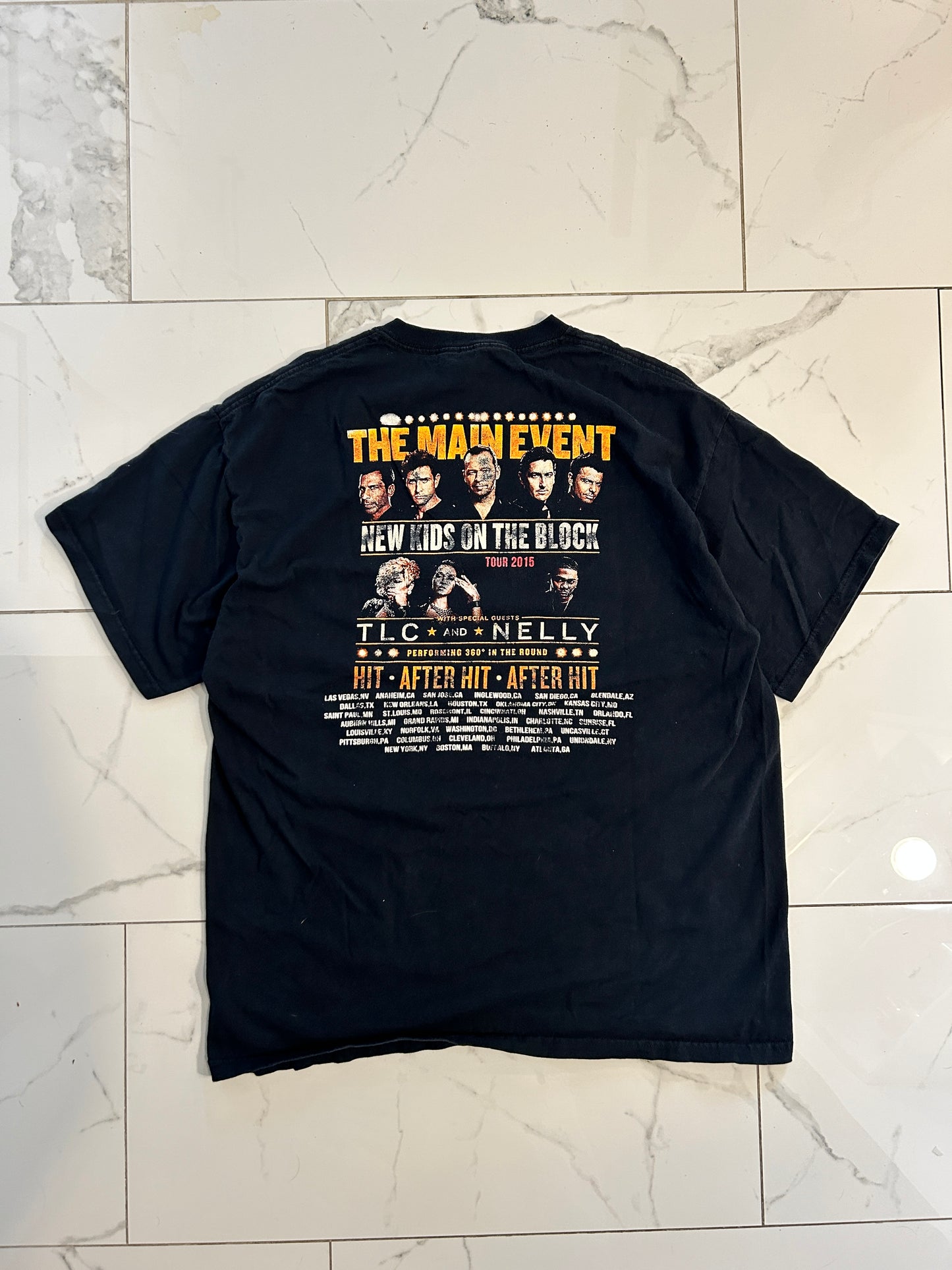 New Kids on The Block “The Main Event” 2015 Tour Tee