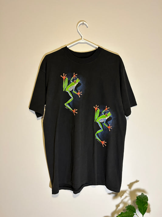 Vintage 1991 Single Stitch Double Sided Frog Tee (XL)