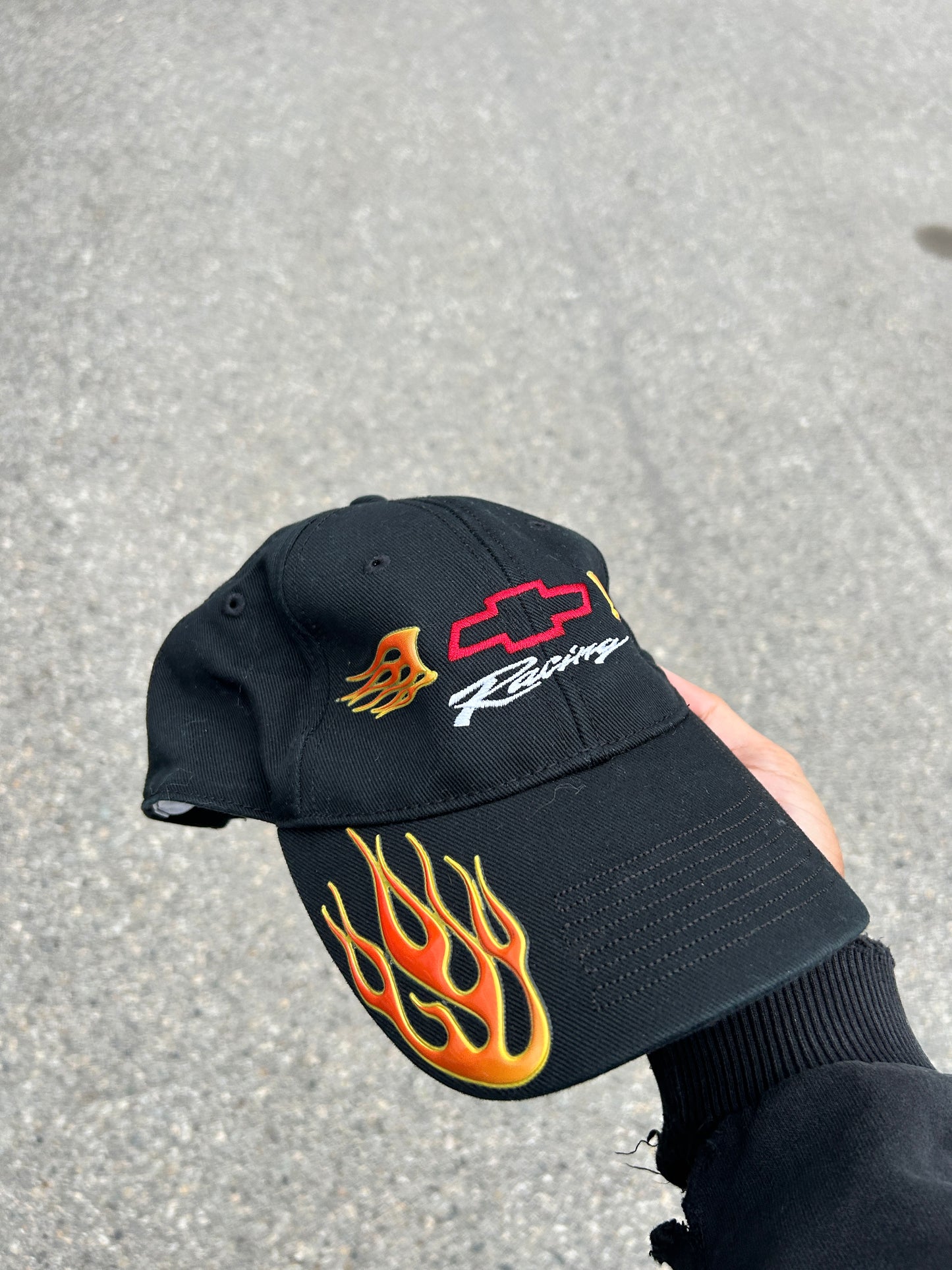 Vintage Chevy NASCAR Flame Hat