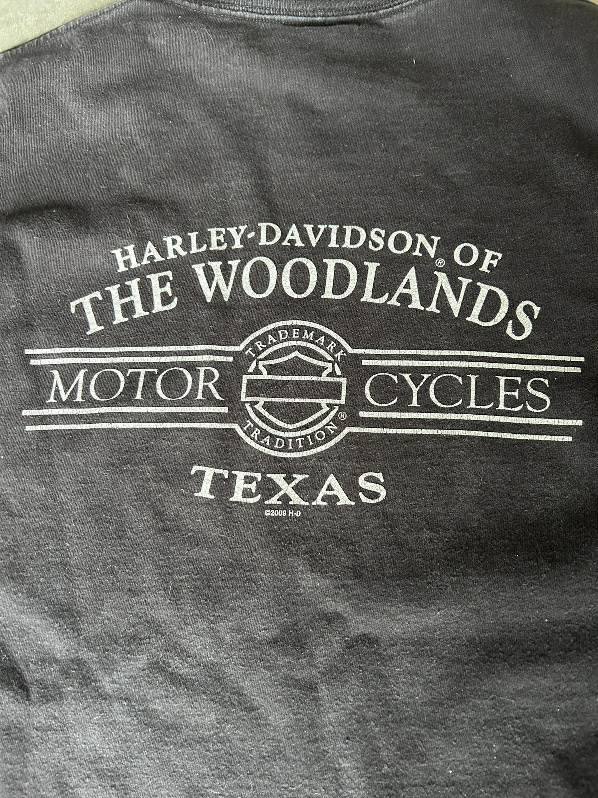 Vintage Harley Texas Skeleton Hand Tee (L)