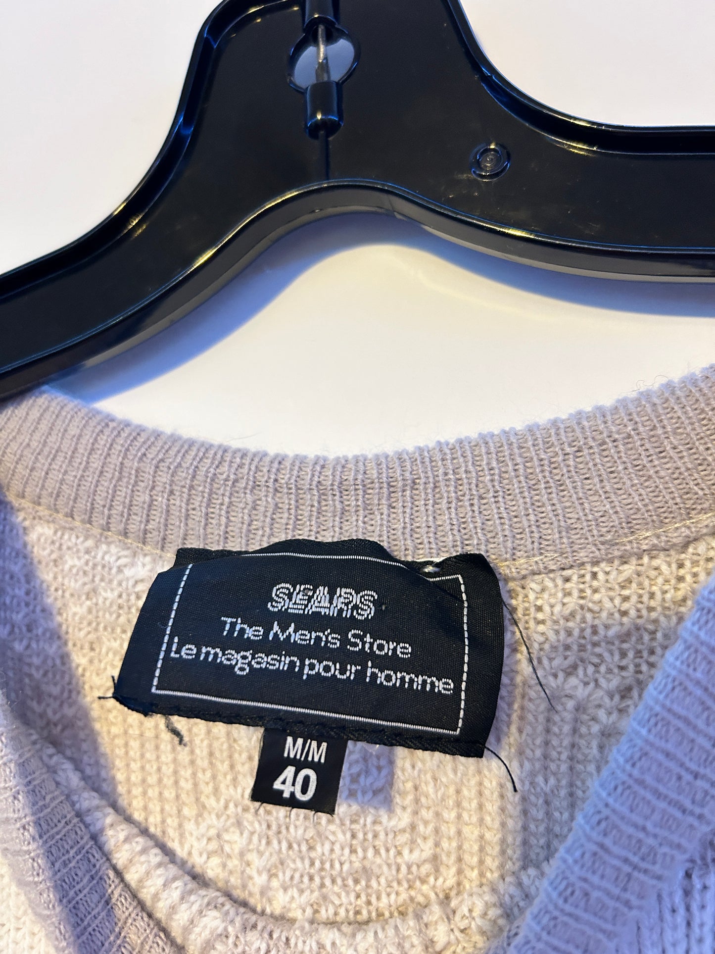 Vintage Sears Patterned Knit Sweater (M)