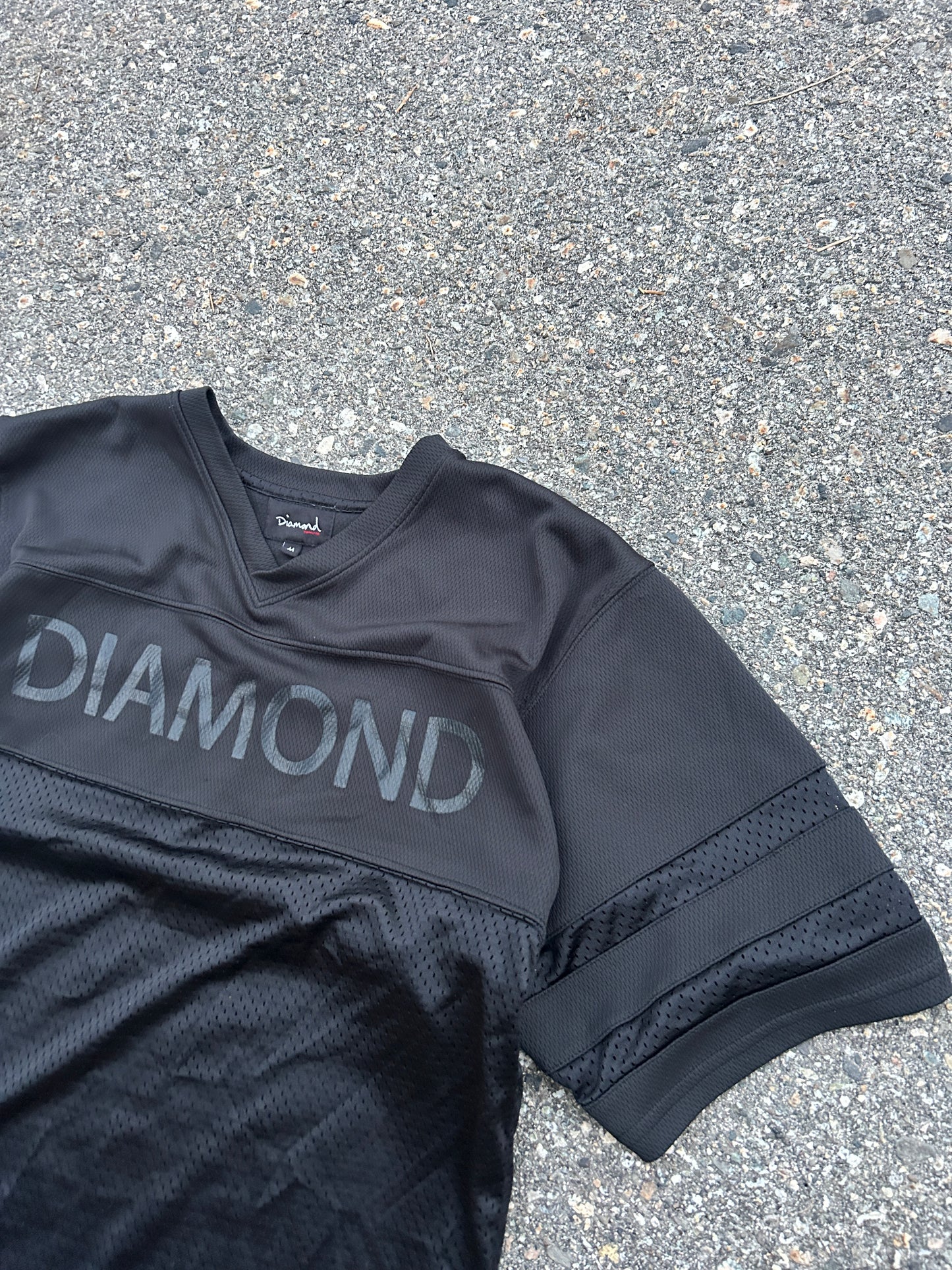 Y2K Black Mesh Diamond Supply Co Jersey (M)