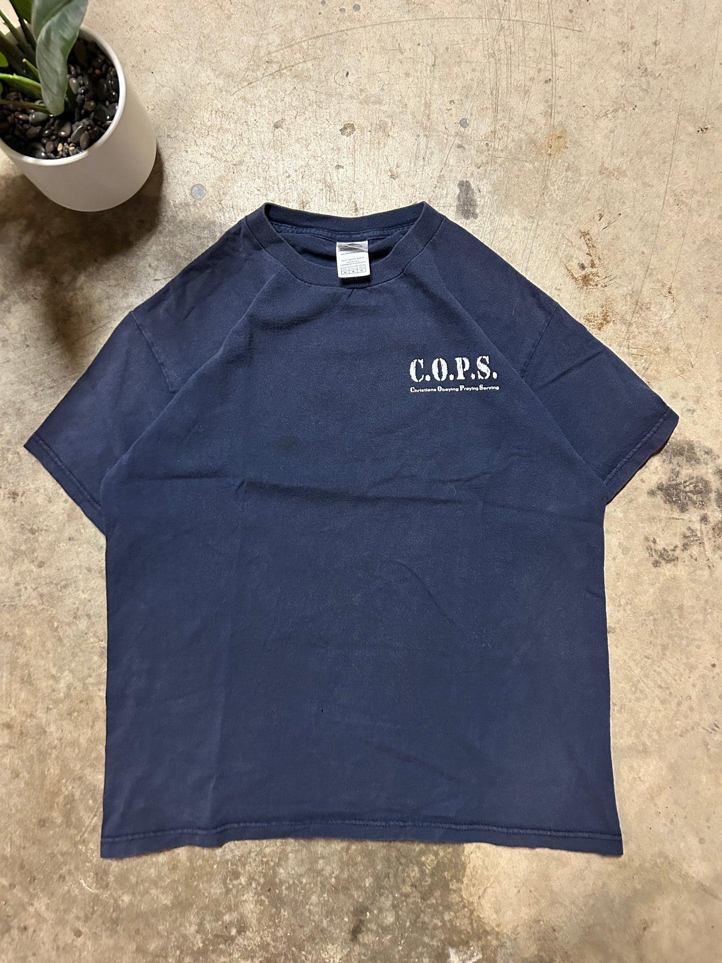 Vintage C.O.P.S Christian Parody Tee (M)