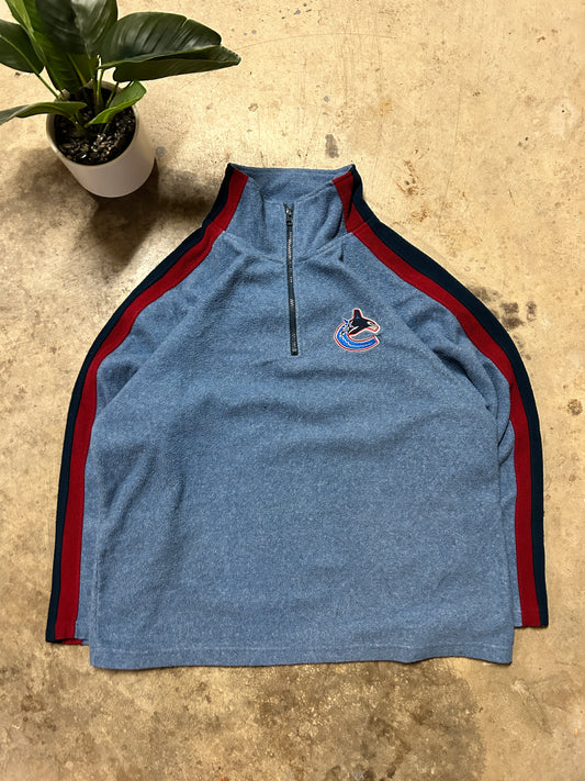 Vintage Canucks Quarter Zip Fleece (XL)