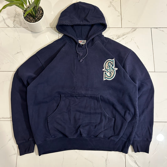 Vintage Seattle Mariners Majestic MLB Hoodie (XL)