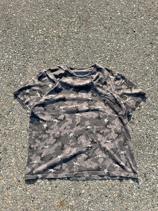 Grey Tiger Camo Blank Tee (L)