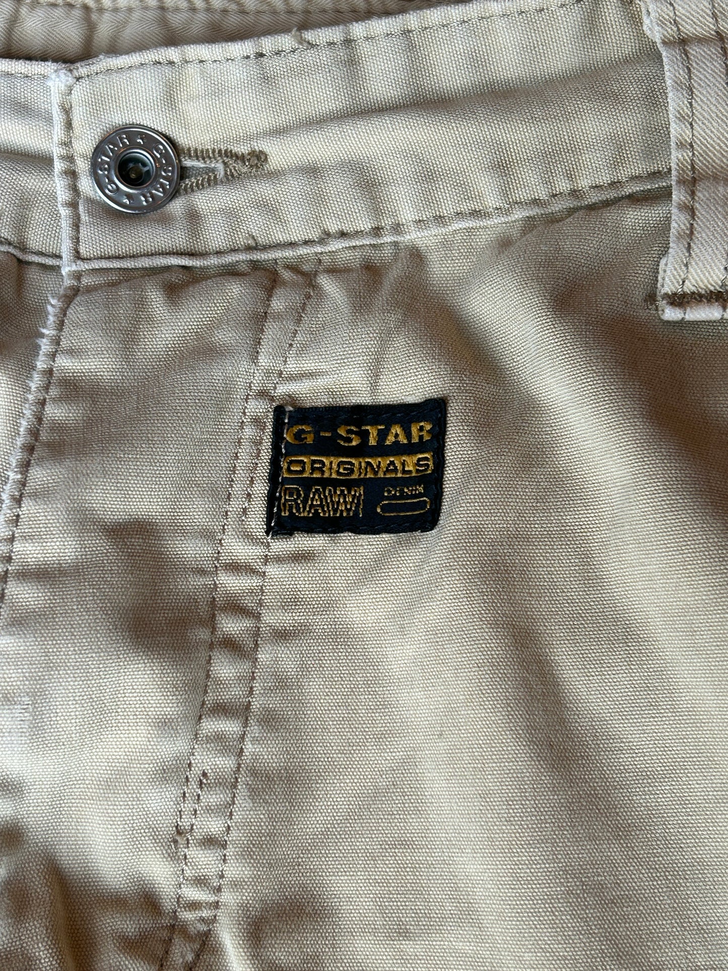 Y2K GStar Tan Cargo Shorts (36W)