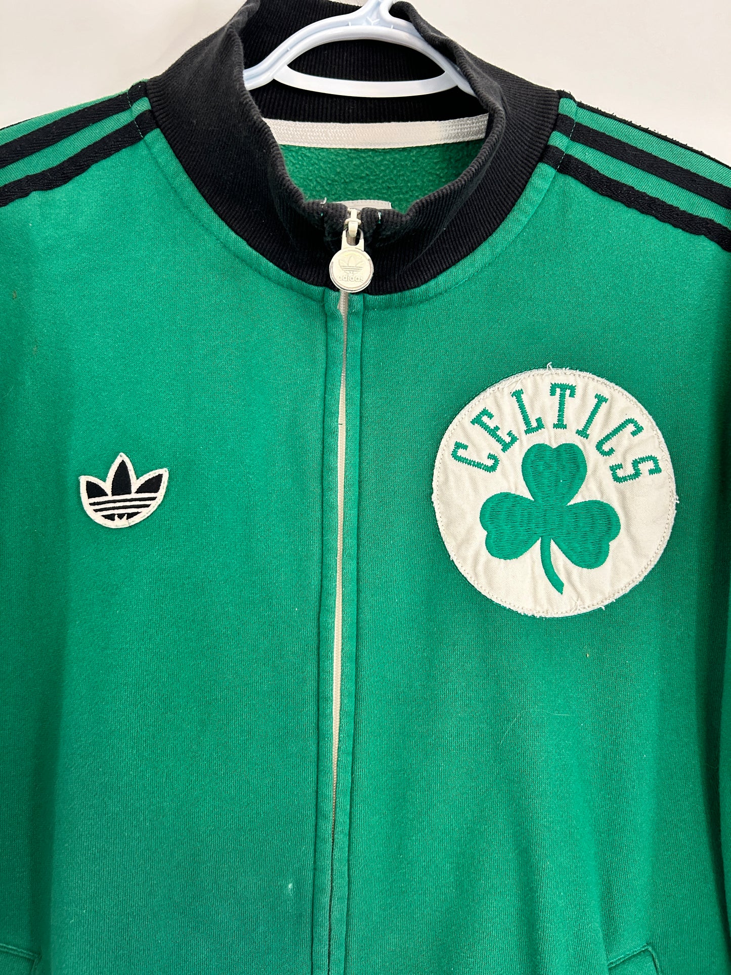 Vintage Adidas Boston Celtics Zip Sweater (L)