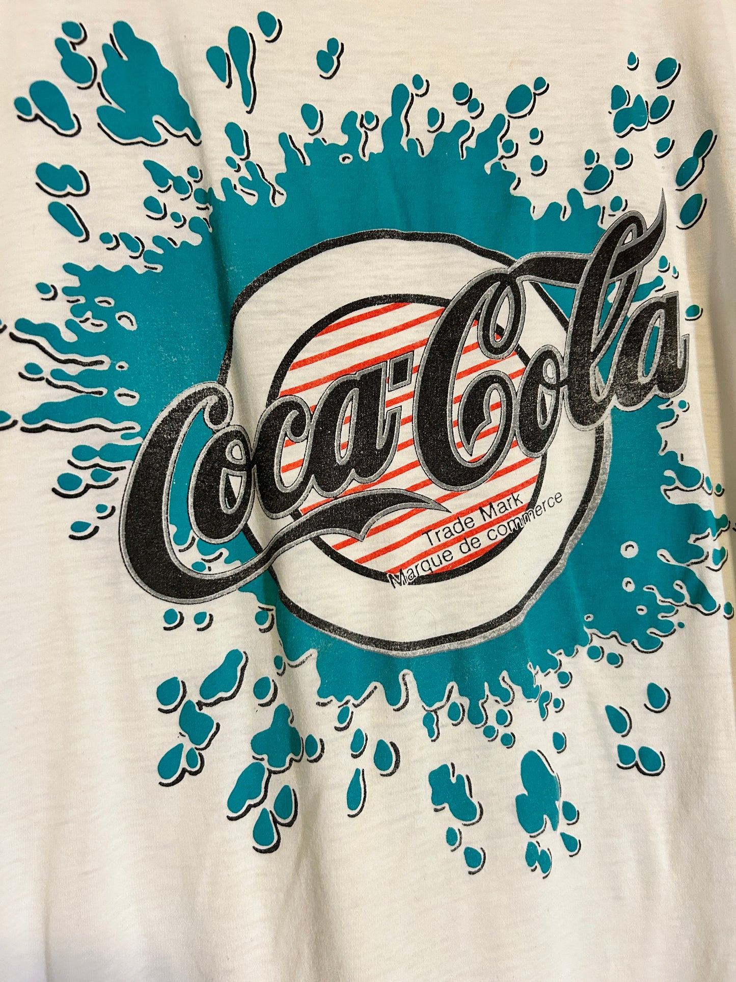 Coke Splatter Softwear Athletics Tee (L)