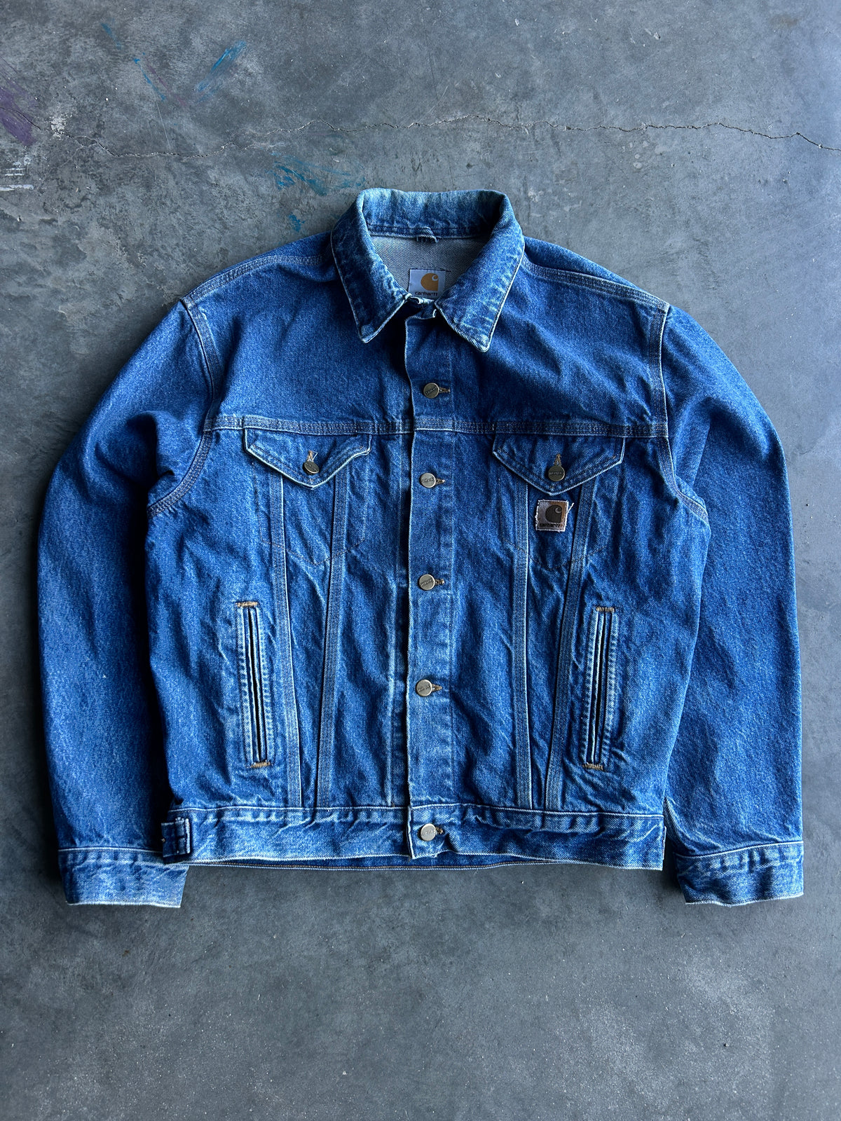 Vintage Carhartt J12 DST Denim Jacket (M)